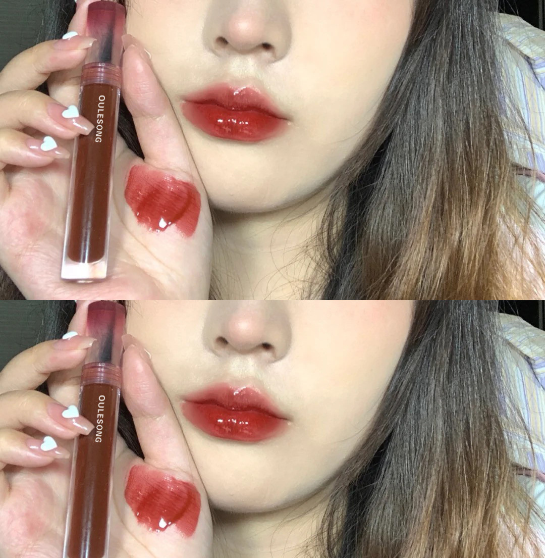 Li Jiaqi Recommended Inner Play Mirror Lip Lacquer Water Light Lip Gloss Lip Oil Lipstick Soft Language Standard for a Moment Gambol