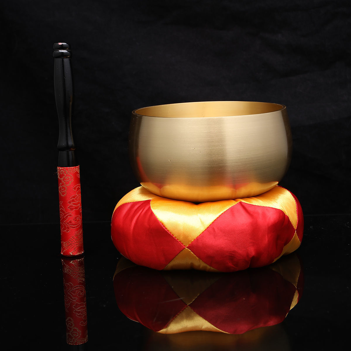 日式铜磬纯铜引磬佛音大磬打击乐器佛家钵盂铜罄修行钵台湾黄铜庆