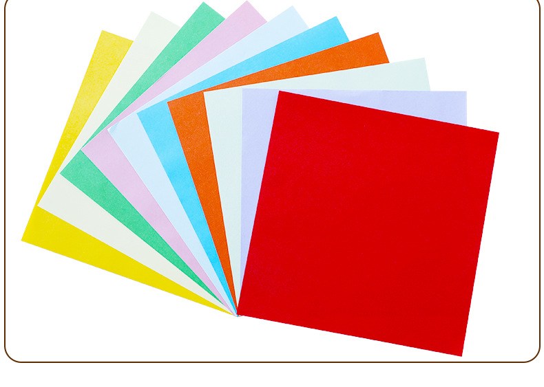 现货批发15厘米混10色正方形折纸 手工折纸 折千纸鹤爱心花朵彩纸