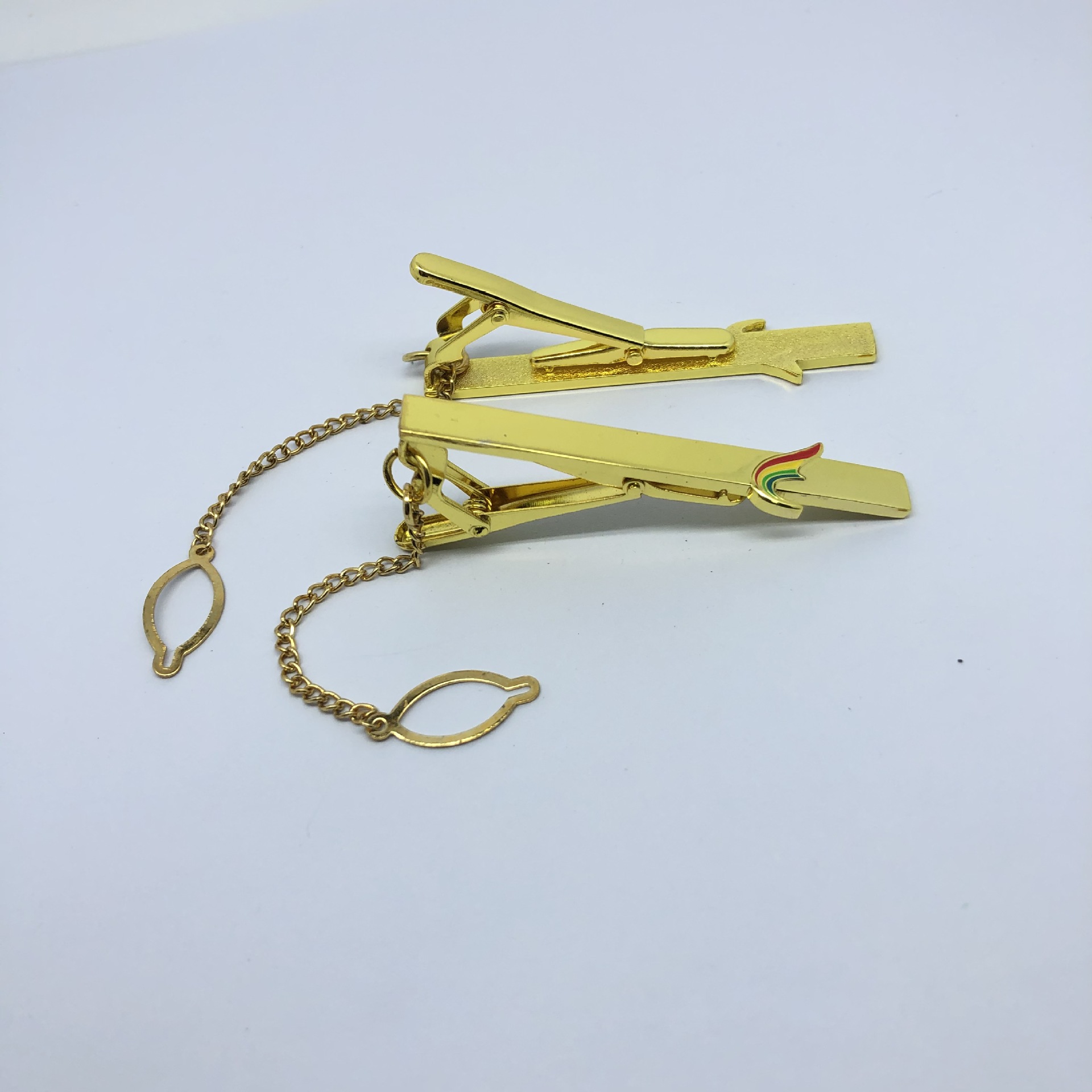 时尚简约男士正装金色领带夹潮流金属领夹商务职业领导领带夹子