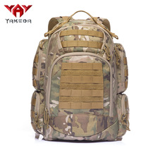 YAKEDA 迷彩双肩背包1000D大容量战术背包突击包露营包户外野营包