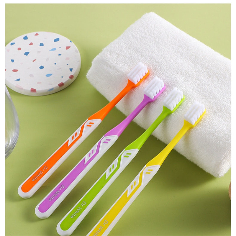 白大夫超软毛牙刷374万根毛雪绒丝超柔净护方孔密集植毛呵护牙龈