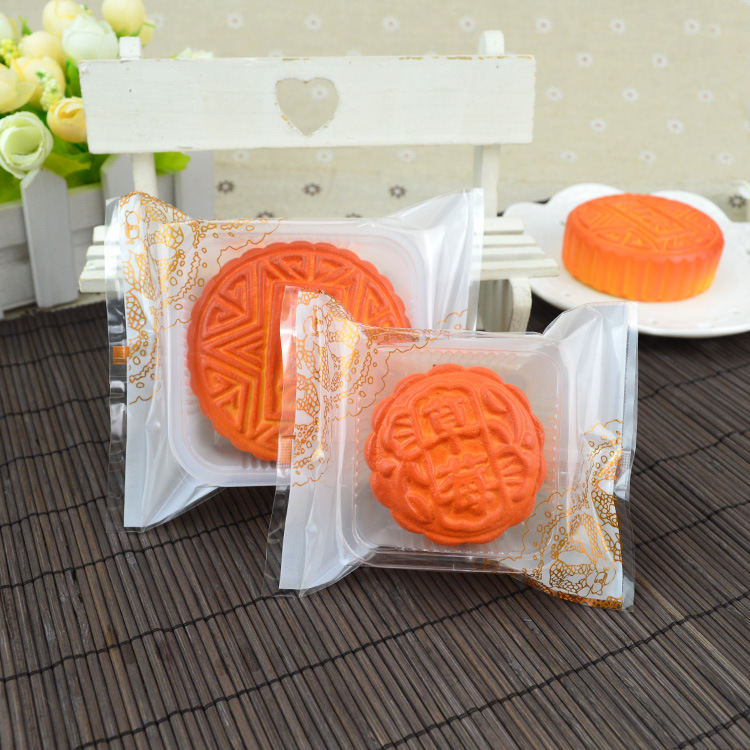 华信天诚 月饼包装袋50g100g125克冰皮广式月饼小包装机封袋500个真空
