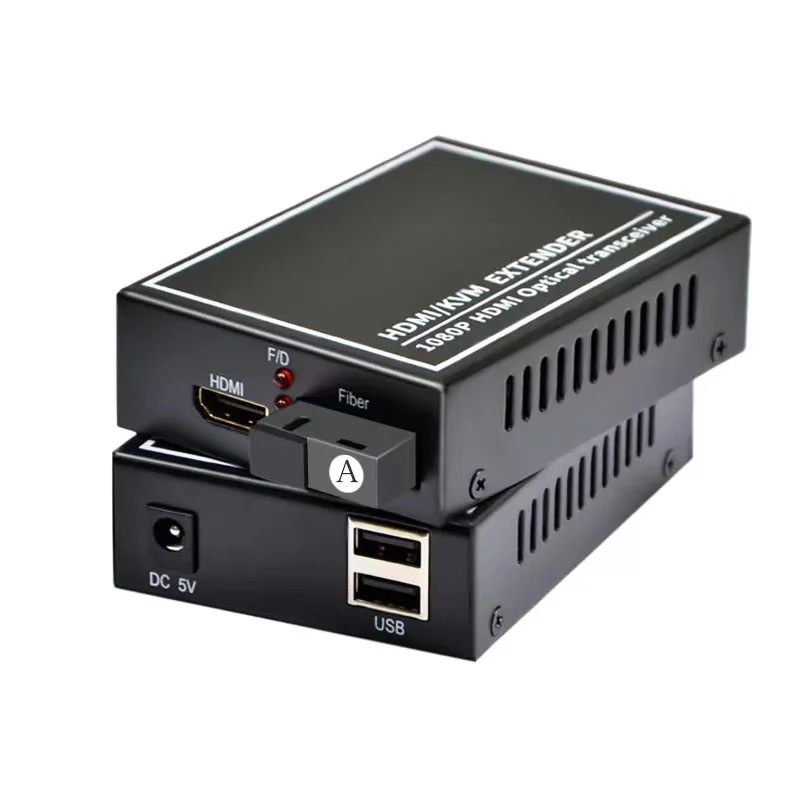 4k hdmi带usb 音视频光端机 fiber extender video optical trans