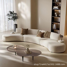 半圆沙发客厅大师设计现代简约异形家用别墅多人位布艺轻奢沙发