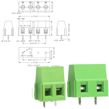 kf128v-7.5 dg128螺钉式接线端子铜方块7.5mm可拼接-阿里巴巴