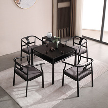 禅意新中式茶桌椅组合实木功夫茶台家用阳台茶几办公四方桌八仙桌