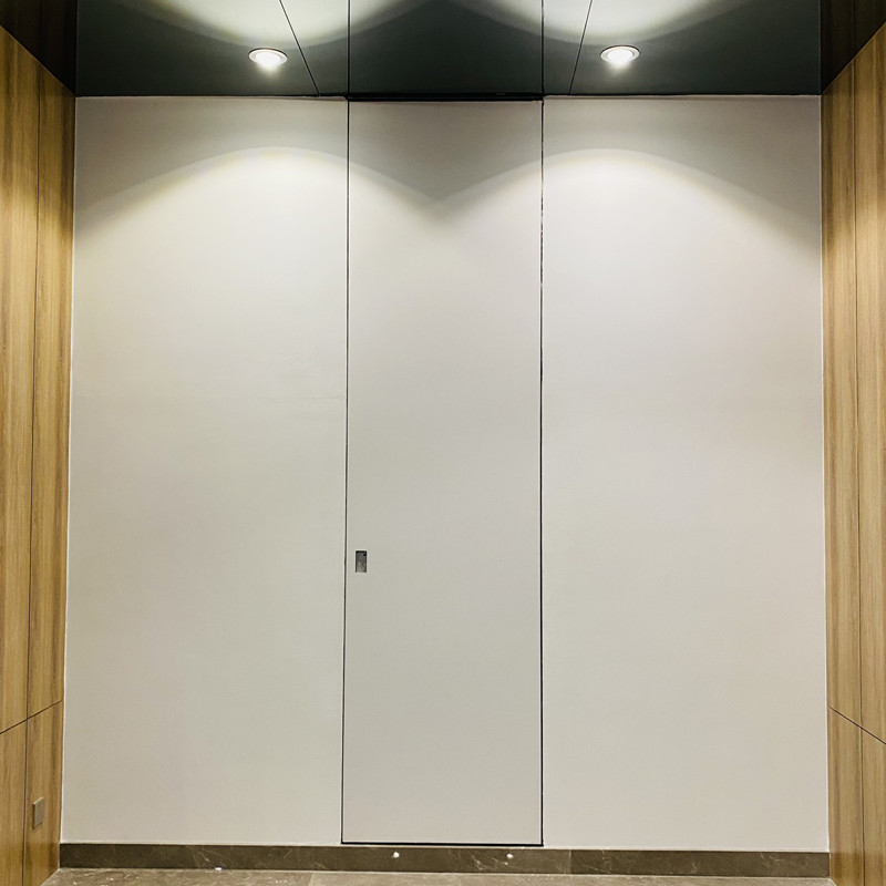 隐形隐框门型材暗门无框门铝材极简窄边衣帽间房门铝木生态门型材