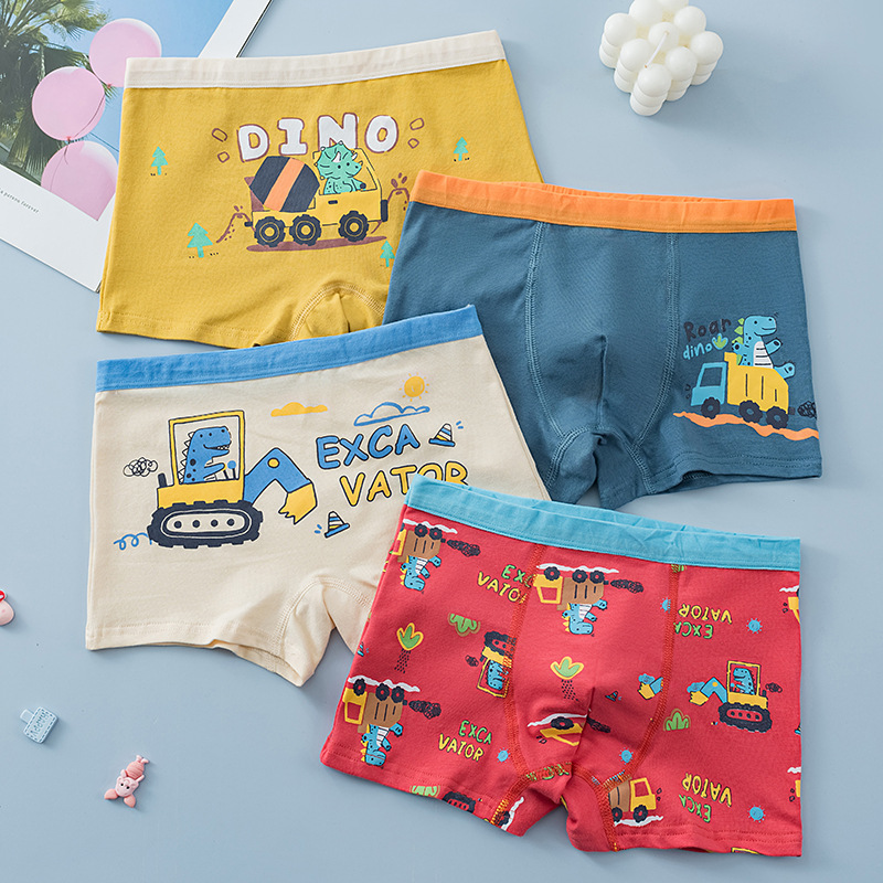 男童内裤纯棉平角抗菌裆小男孩宝宝中大童青少年韩版儿童四角短裤