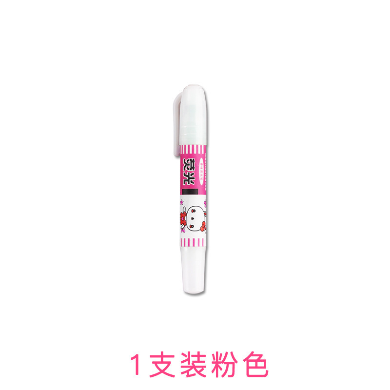 Six Colors Optional with Fragrance Large Capacity Student Mark Oblique Head Watercolor Pen Children Graffiti Painting Cartoon Fluorescent Pen