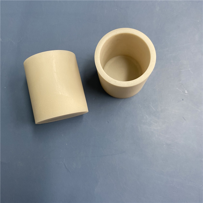 高热导率 氮化铝陶瓷坩埚,管棒 坩埚 支持定制打样dia30*45mm