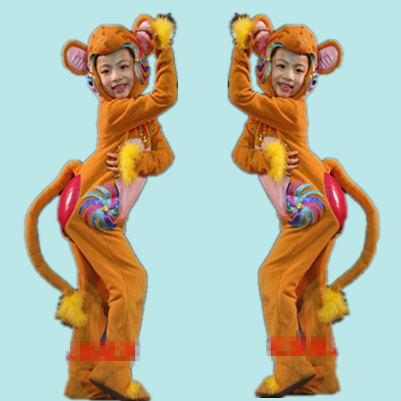 男士万圣节服装 舞台装儿童孙悟空衣服全套齐天大圣美猴王服装猴子