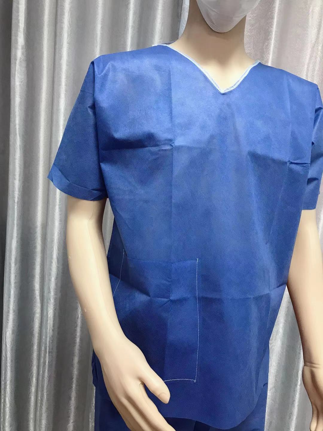 一次性无纺布隔离衣手术衣病人服洗手衣pp,sms材质源头工厂生产