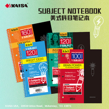 凯萨KAISA灵感系列美式笔记本加厚3科目高颜值超厚复古考研本子三
