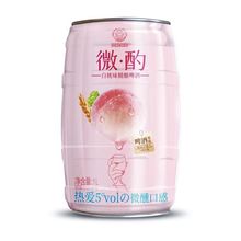 网红休闲食品   （果啤）贝尔嘉微酌白桃味1L   1*6桶