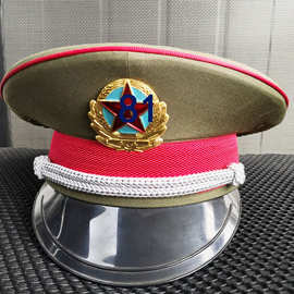 退役全新老货八七式87式陆干部大檐帽老式大盖帽大沿帽军帽军收藏