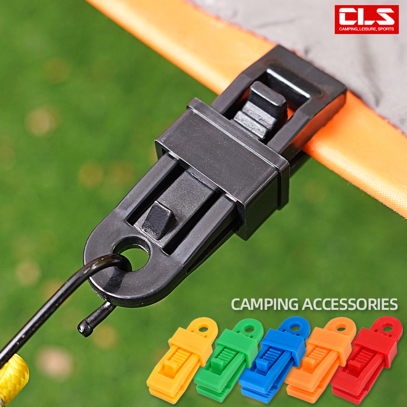 Outdoor Tent Canopy Clip Sunshade Windproof Fixing Buckle Plastic Accessories Reinforced Wind Rope Buckle Tent Clamp Large