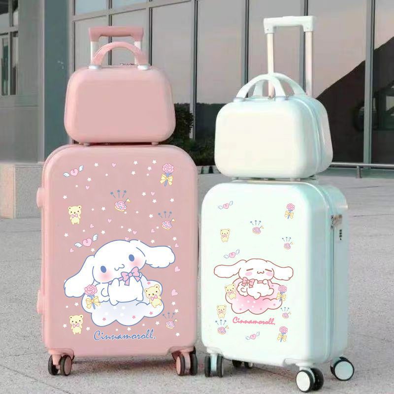 Cinnamoroll Babycinnamoroll Women's Luggage Student Only New Cute Ins Password Suitcase Durable Traveling Trolley Case 24 Mother and Son