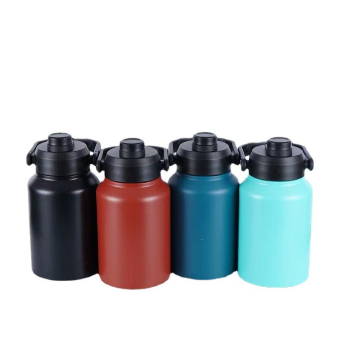 Mikenda Large Capacity 64Oz Space Water Bottle 304 Stainless Steel Insulated Sports Water Bottle Portable Space Cup