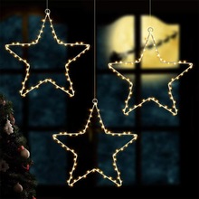 铁艺悬挂装饰灯圣诞节丰收节万圣节橱窗装饰灯串花园户外风铃灯