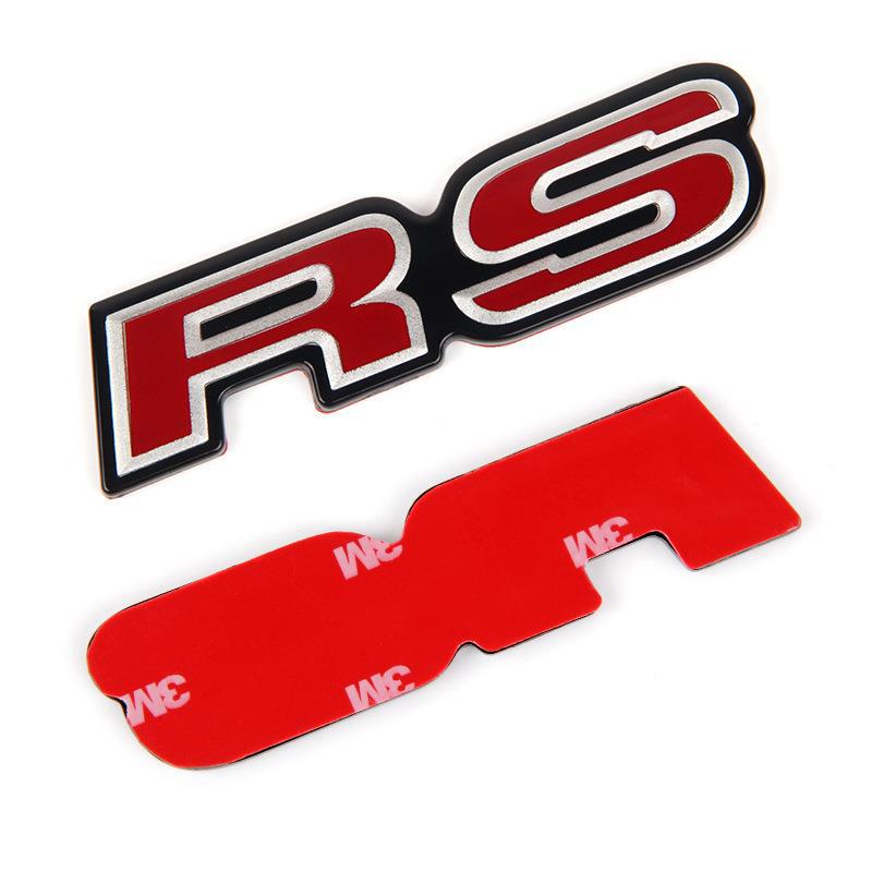 适用于rs改装贴标原版rs尾章飞度改装车贴标汽车rs中网标贴尾箱贴