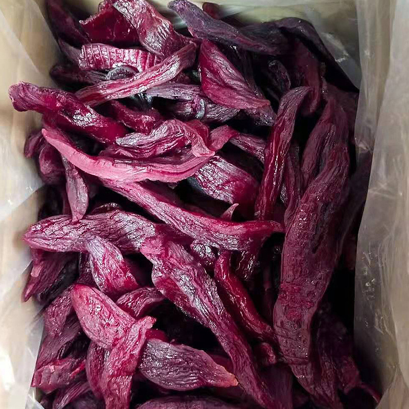 250g倒蒸紫薯干软糯即食原味低糖紫薯地瓜条倒蒸低热零食紫薯条