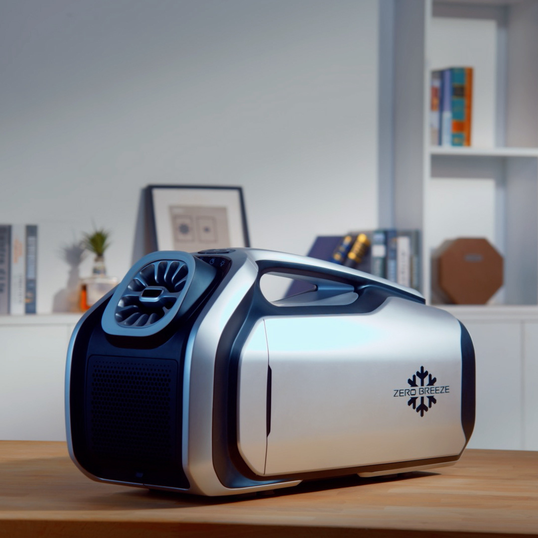户外房车帐篷便携式智能移动空调车载小型双管一体机zero breeze