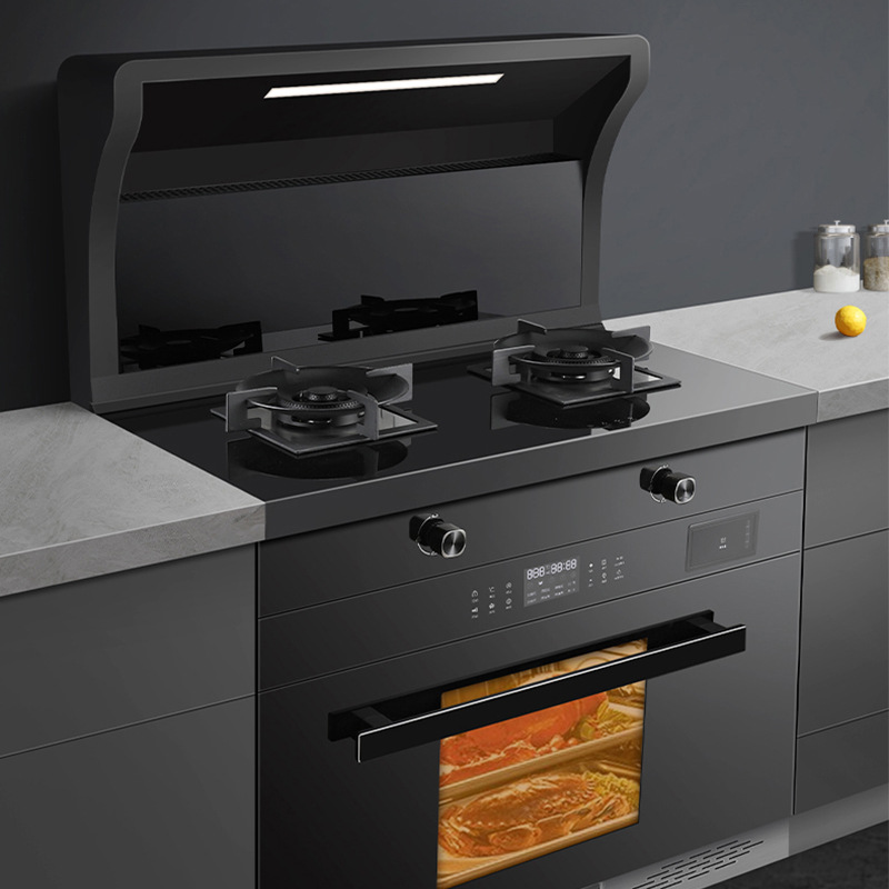 c7zk1集成灶蒸烤一体式烟机灶具套装烤箱灶厨房不锈钢集成灶家用