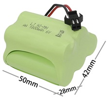 6v 1800mAh T型 镍氢电池组5号AA充电电池遥控电动玩具