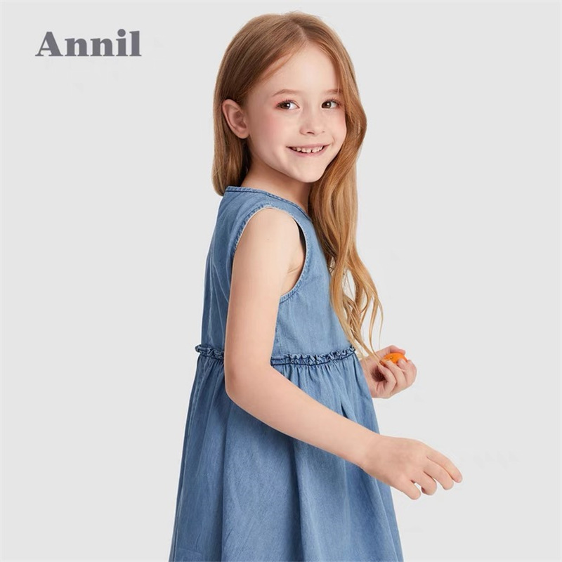 安奈儿女童连衣裙2022夏装新款韩版连衣裙洋气碎花长裙子走份批发