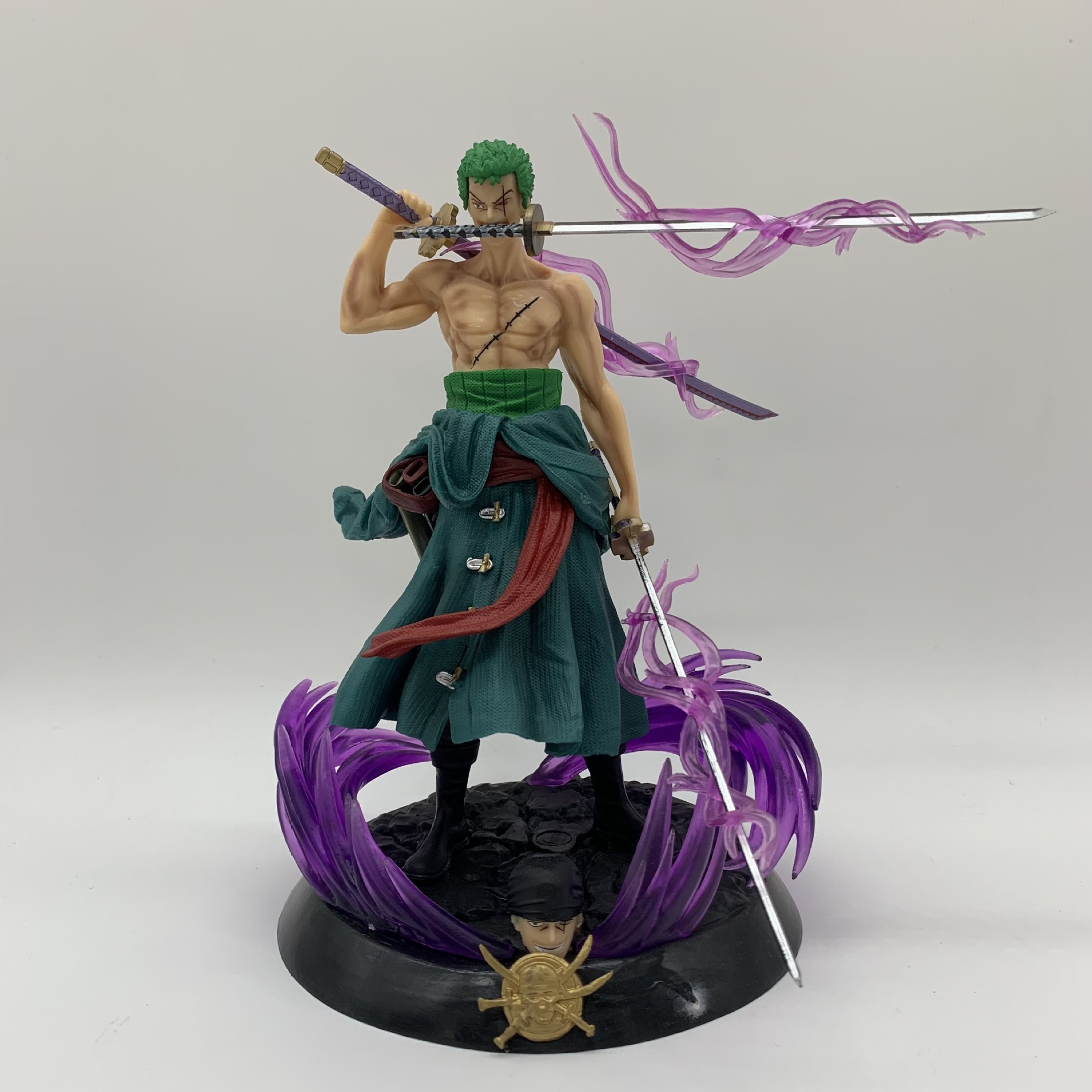 海贼王 梦幻索隆 小 动漫手办gk 三刀流双头场景手办雕像盒装批发