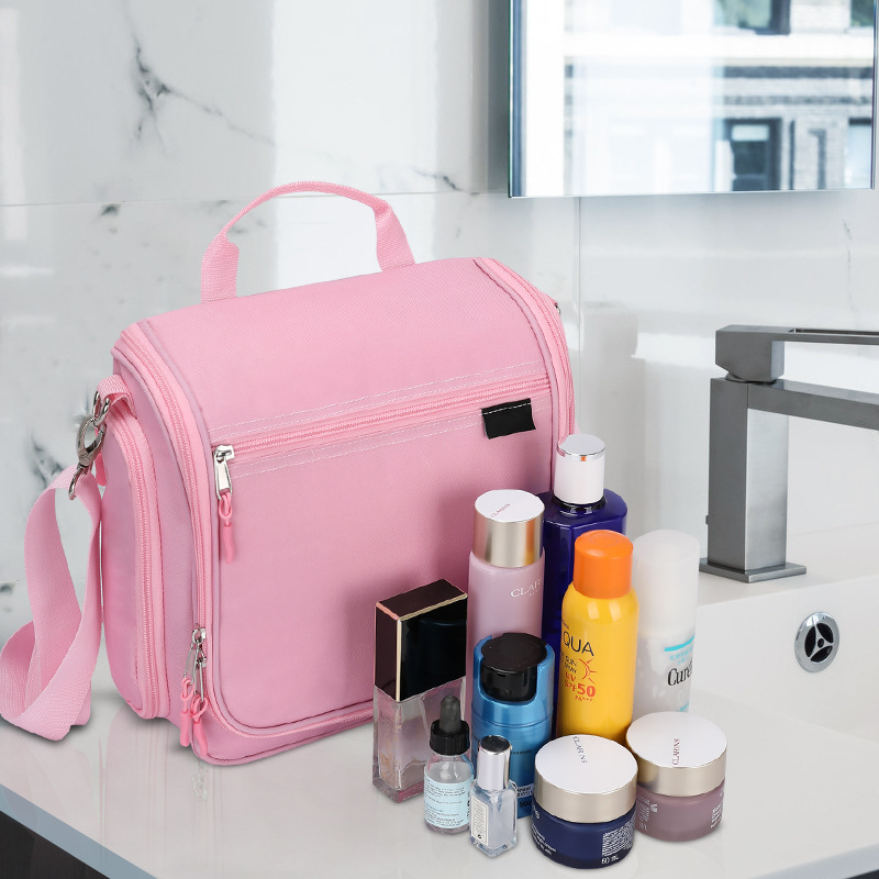 悬挂挂钩洗漱包 旅行洗漱用品收纳包 斜跨防水化妆洗漱包