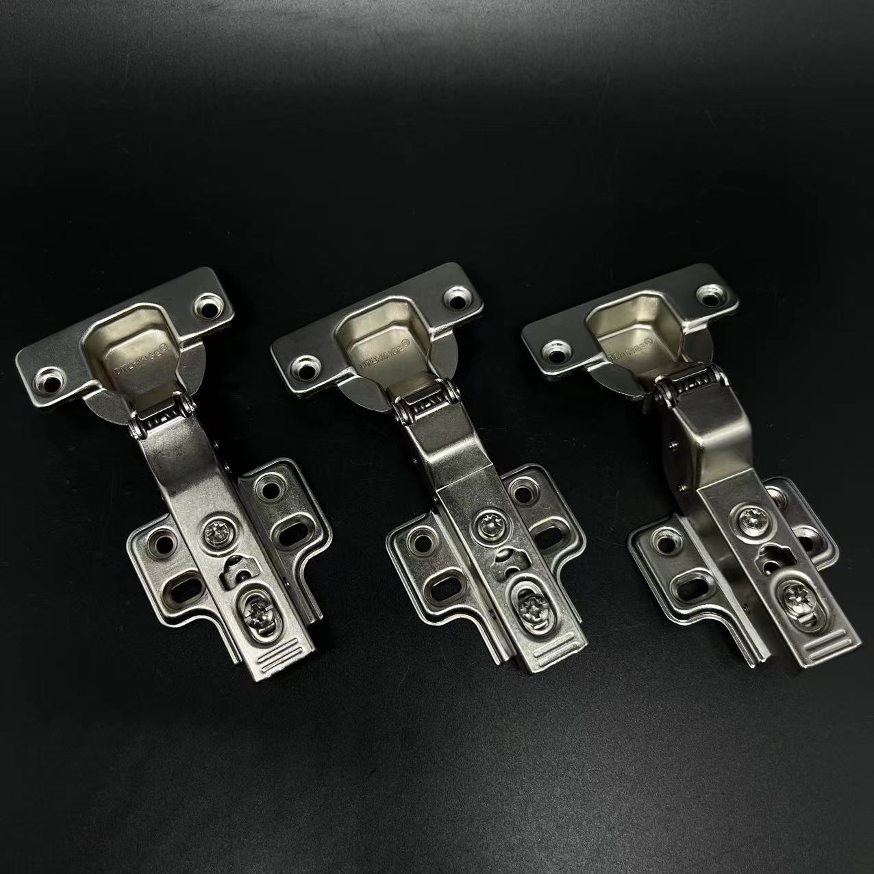 dtchinge缓冲液压阻尼1:1b80铰链全屋高定制合页双层电镀铜镍底