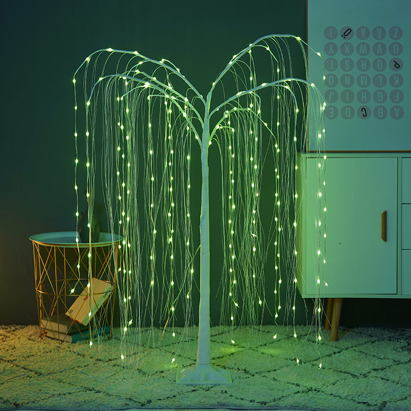 Tree Light Led Thanksgiving Event Layout Willow Home Decorative Lamp Christmas Party Scene Remote Control Luminous Tree