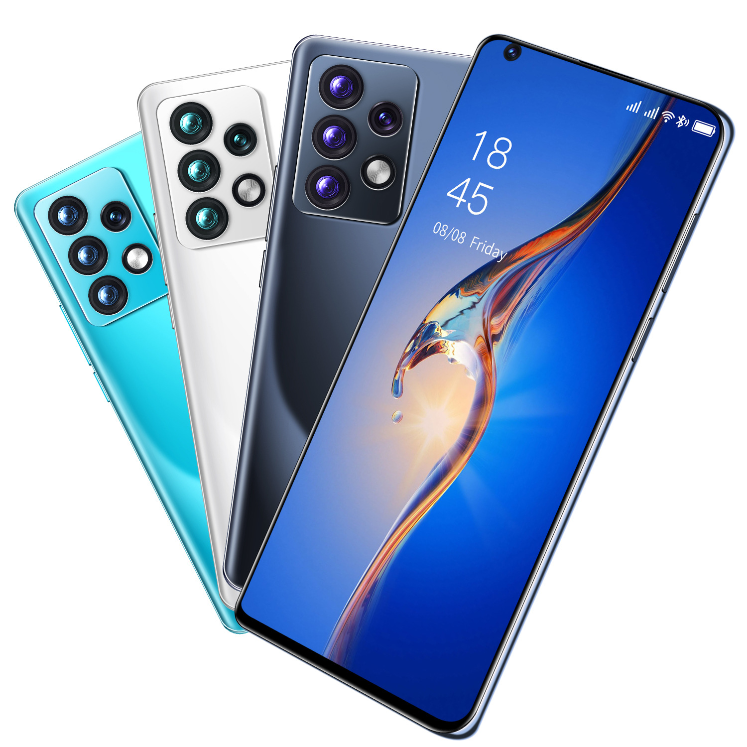 a52s 跨境新款爆款7.5寸安卓智能手机 穿孔大屏手机工厂代发虾皮