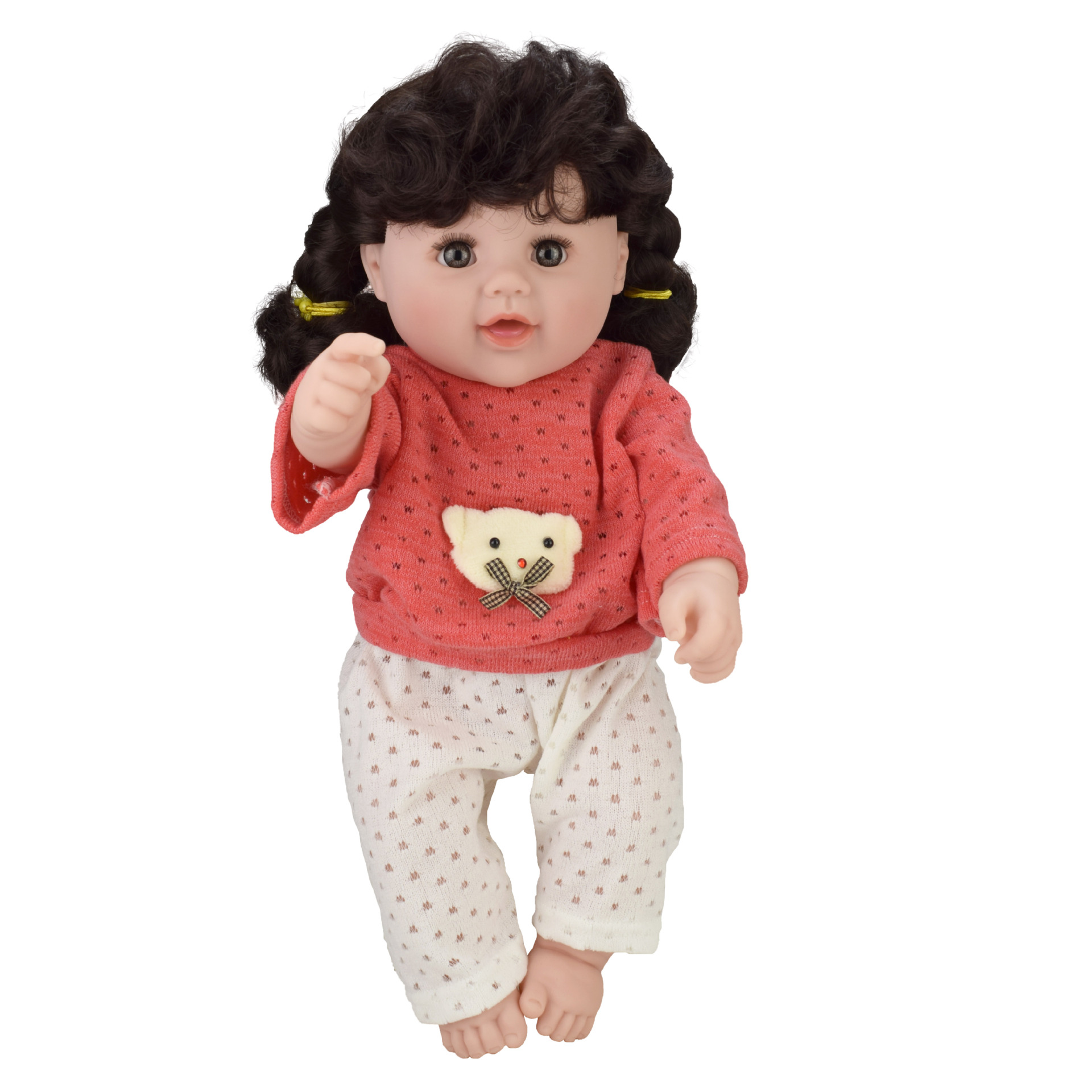 跨境搪胶公仔玩偶可发声早教益智仿真洋娃娃女孩玩具礼盒批发市场