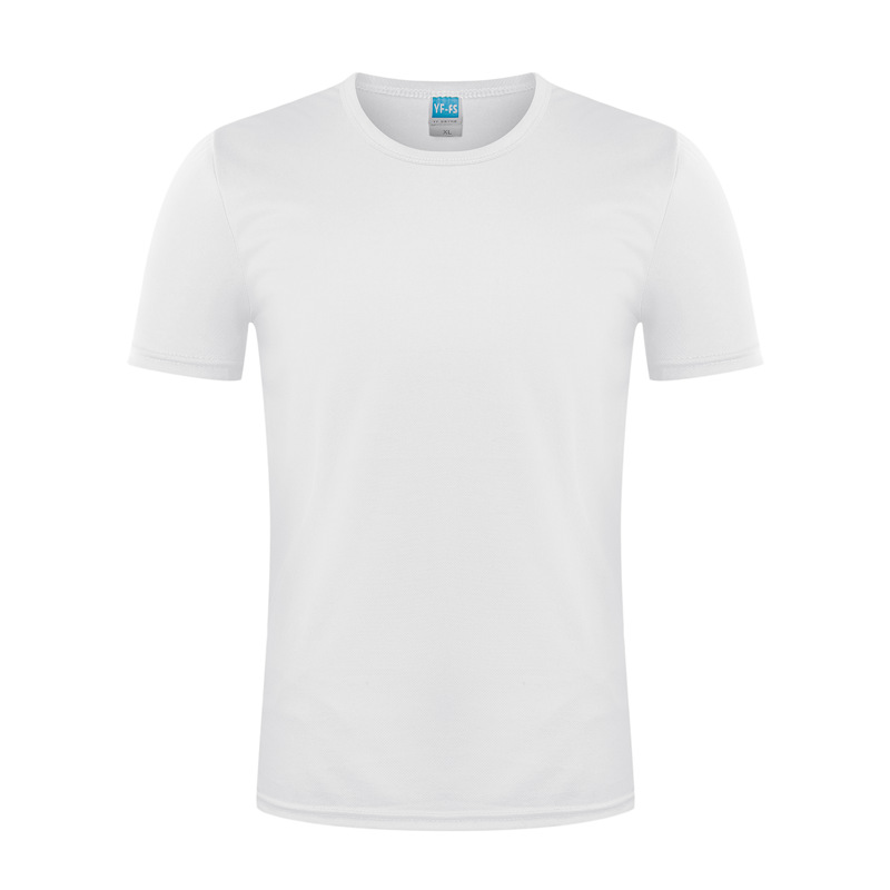 Factory Direct Sales Quick-Drying T-shirt Customized Advertising Shirt T-shirt Summer round Neck Short Sleeves DIY Printing Log