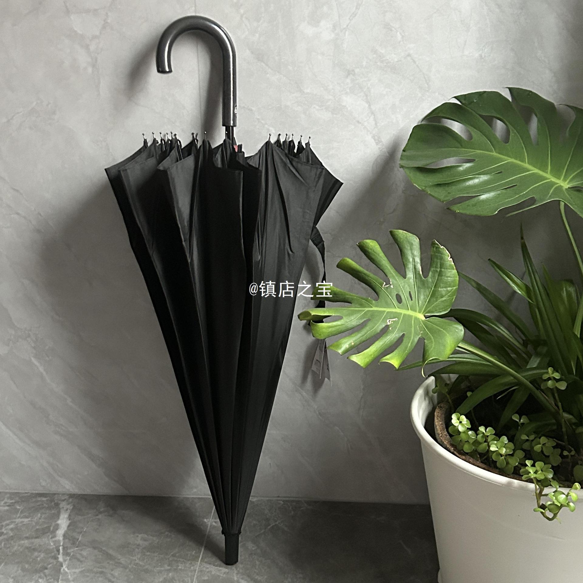 16骨玻纤防风男女绅士长柄雨伞-阿里巴巴