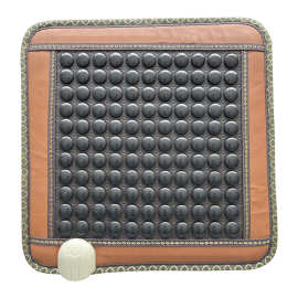 托玛琳黑色锗石办公室加热坐垫椅垫靠垫四季通用温热汗蒸垫美标