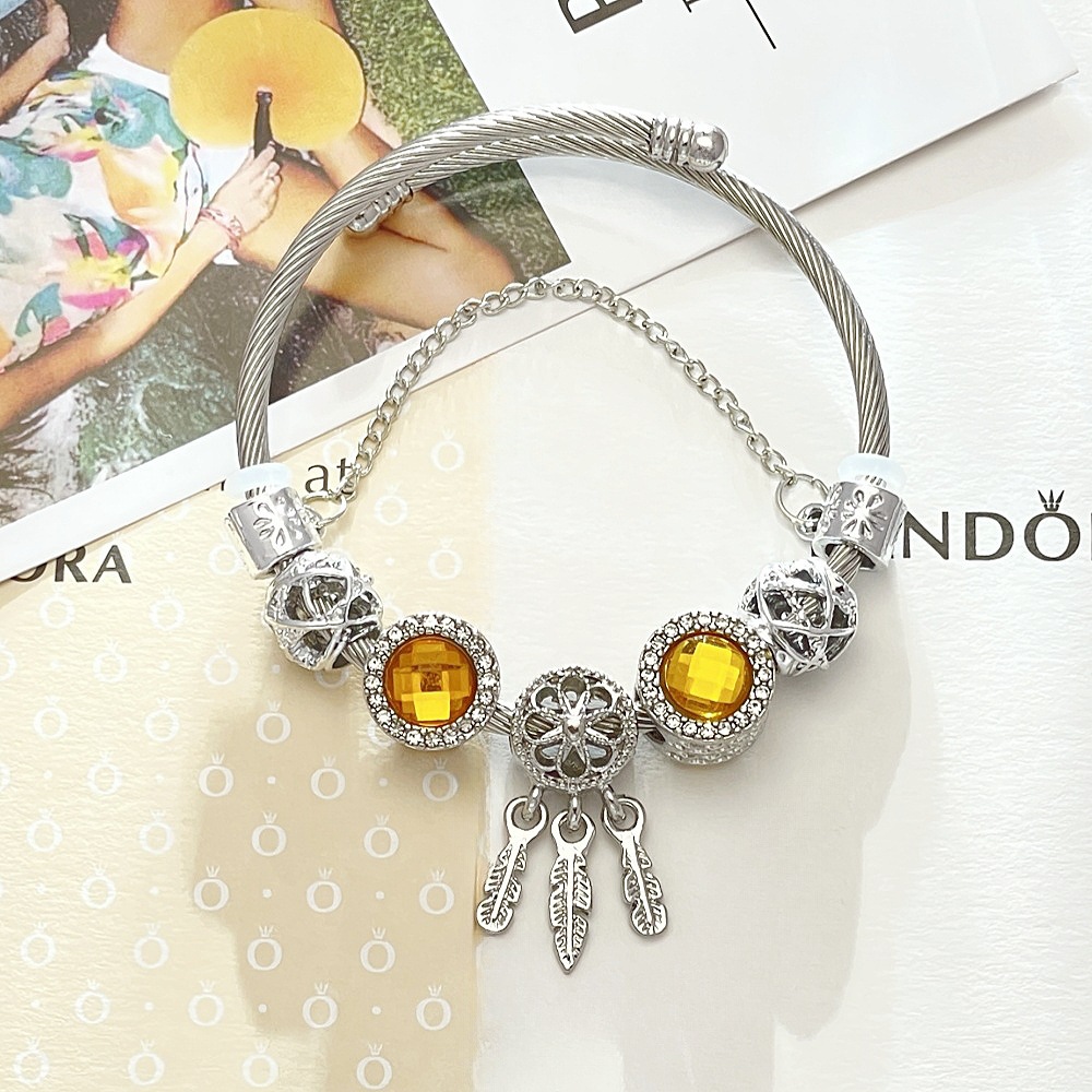 Panjia Bracelet Dream Catcher Bracelet Simple Detachable Diy about Niche Design Alloy Bracelet Cute Bracelet for Women