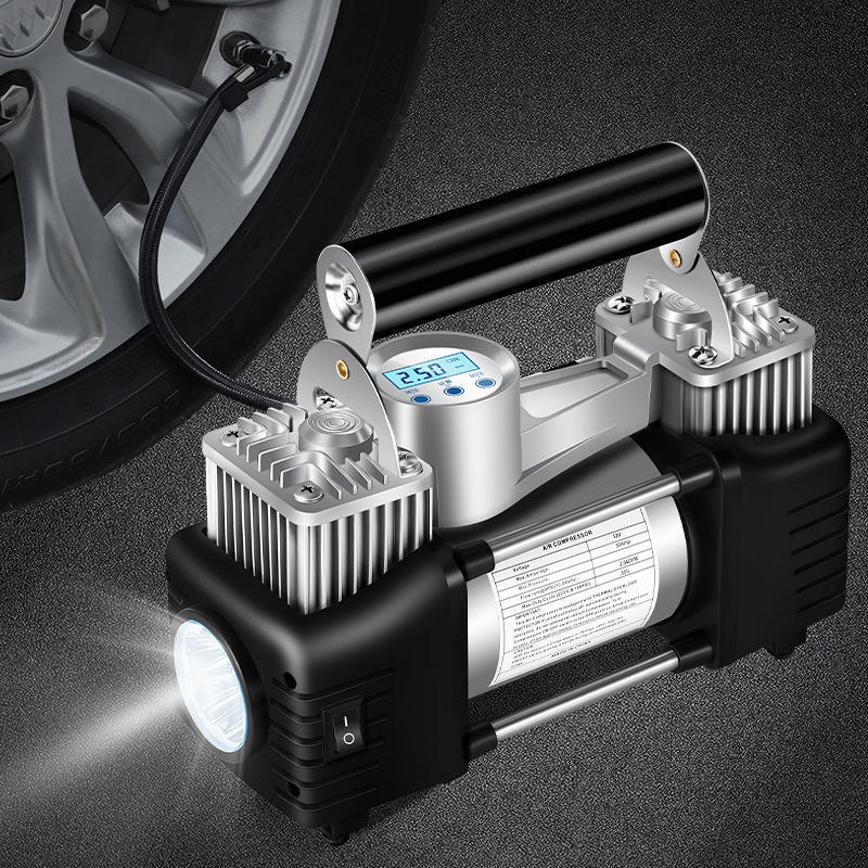 车载充气泵小轿车便捷式汽车打气泵轮胎车用打气筒加气泵12v电动