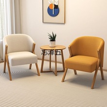 BT北欧单人小沙发椅阳台设计师茶桌简约休闲椅阳台一体椅三件套