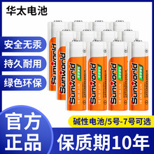 厂家批发华太5号碱性电池1.5v.AA.LR6.7号无汞碱性电池环保多规格