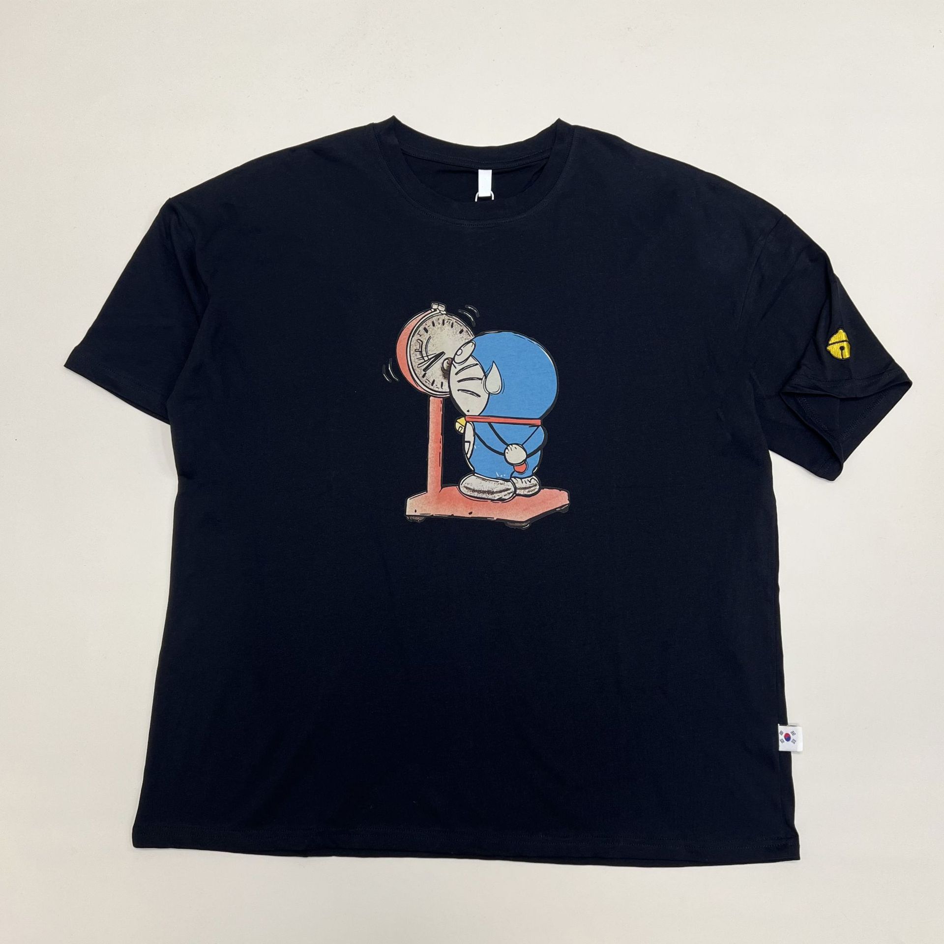 欧版t恤宽松大版叮当猫印花刺绣女装上衣夏季新款韩版短袖-阿里巴巴