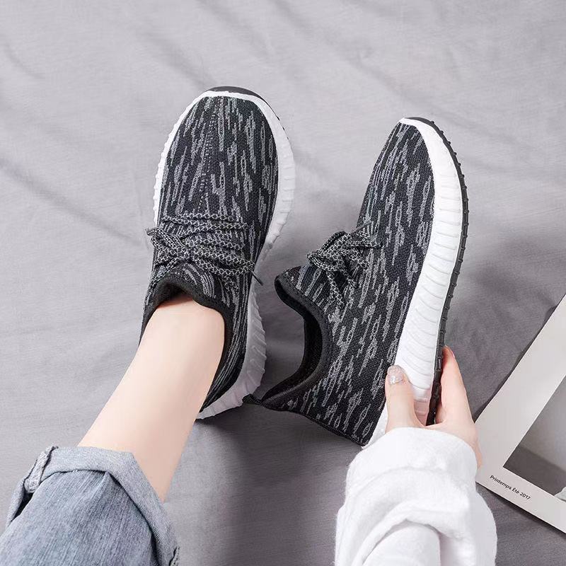 Women's Shoes 2023 New Popular Coconut Shoes Women's Flat Casual Shoes Women's Breathable Mesh Sneaker Women's Shoes Wholesale