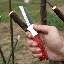 嫁接刀园林园艺工具 芽接修枝果树枝接木折叠花园刀具 5铬育苗刀