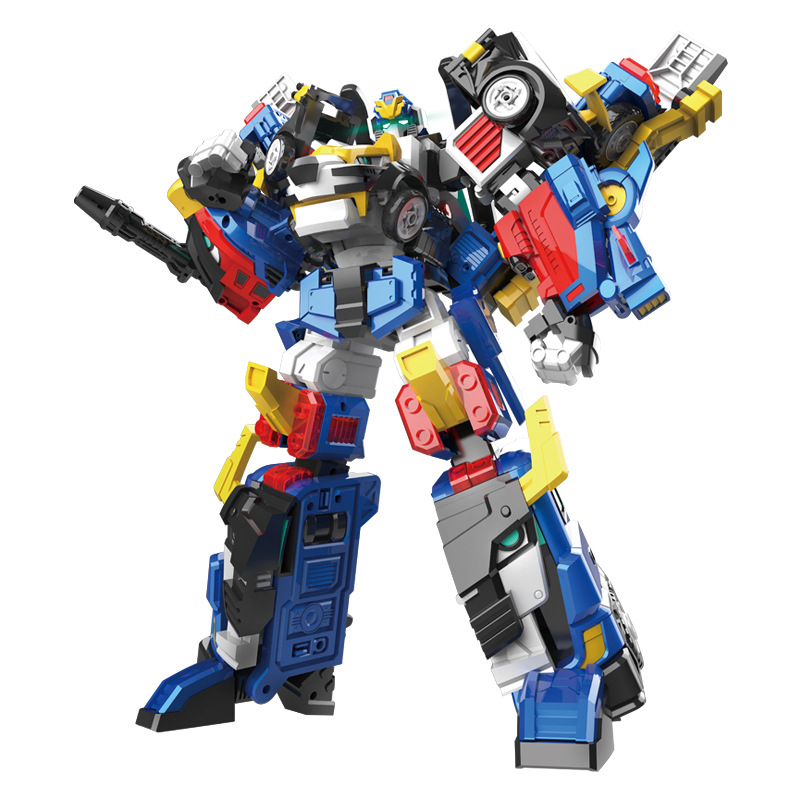 迷你特工队4兽王力量系列福乐狮王鹰王男孩机甲特工兽王飞船玩具