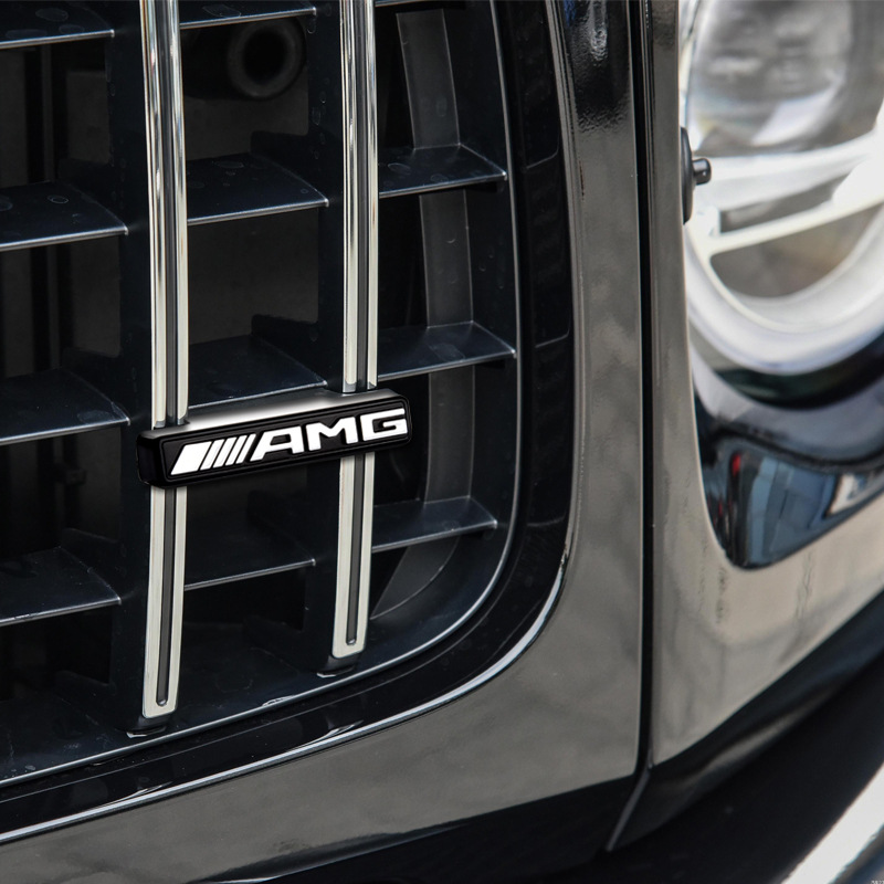 适用于奔驰 g级 g63 新款amg中网标大g前格栅改装车标巴博斯中网