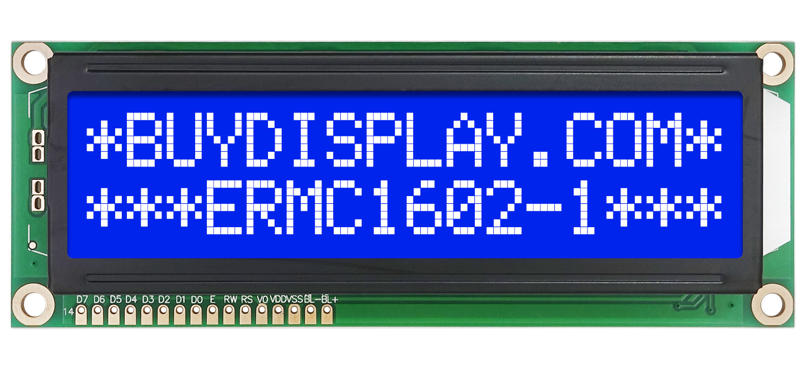 特价款大字符1602lcd模组/16x2单色字符型液晶显示模块/蓝底白字