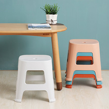 家用成人高脚凳户外创意圆凳家居简约板凳塑料餐椅换鞋凳厨房餐椅
